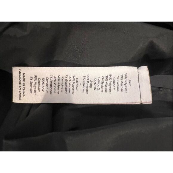 Cinq A Sept Women's Ivory & Black Colorblock Faye Halteneck Midi Dress Sz 8 NWT - Picture 9 of 9